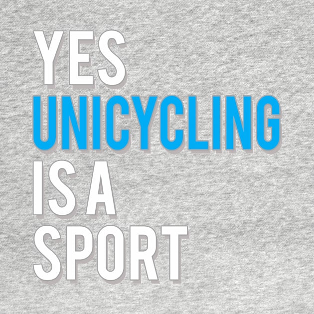 Yes Unicycling is a Sport by starider